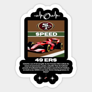 49 ers graphic design, funny 49 ers victor illustration design Sticker